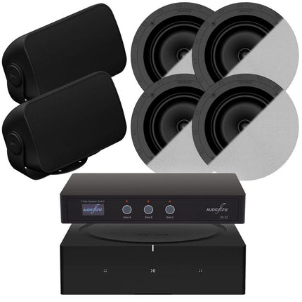 Sonos 2/3-Zone In-Ceiling (8-Inch 2 Pairs) / Outdoor Package