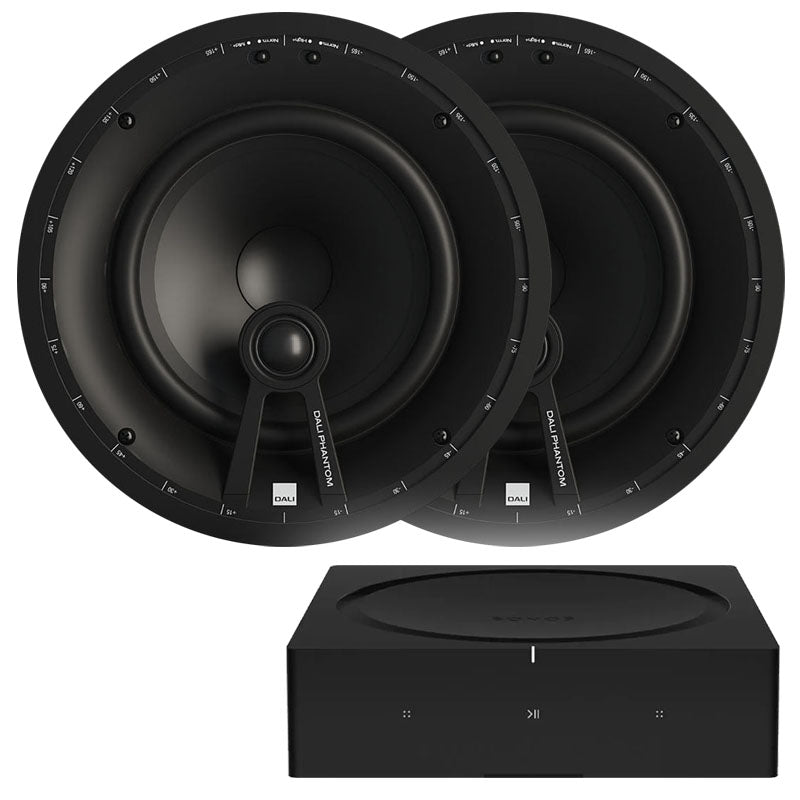 Sonos Amp x Dali Phantom E-80 WR IP65 In-Ceiling Speakers