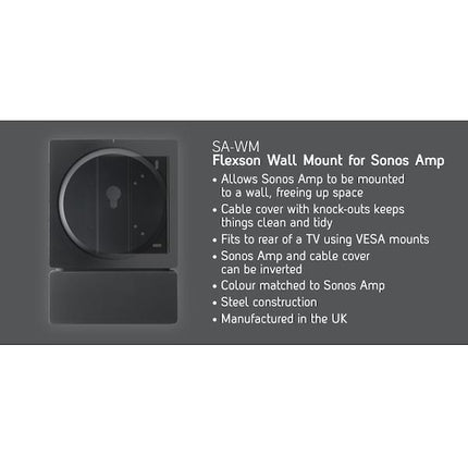 Flexson Wall Mount For 1x Sonos Amp (Each)