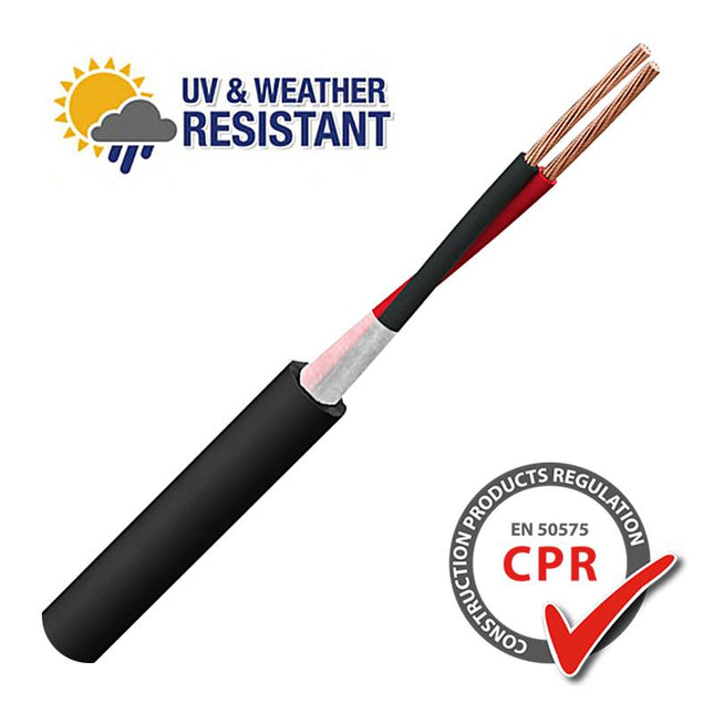 trusound 16/2 weatherproof speaker cable black